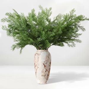 4 Pack Artificial Cedar Branches 39 Inch Faux Greenery Pine Branches for Vase Realistic Evergreen Pine Picks Suitable for DIY Crafts Christmas Tree Sprigs Garland Wreath Home Decoration