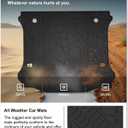 KIWI MASTER Cargo Mat for 2007-2018 Jeep Wrangler JK, OEM Replacement 82213184, Custom Fit All Weather Rear Cargo Liner, Heavy Duty TPE Tray Trunk Mat, Black
