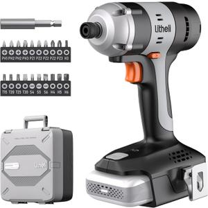 Litheli 20V Cordless Impact Driver Kit, 1593 in-lbs Max Torque, 1/4 in. Hex Power Drill/Driver Set with Battery