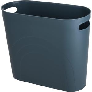 Small Trash Can Garbage Can Container Bin with Handles 3 Gallons Plastic Wastebasket for Bathrooom, Bedroom, Office, Kitchen, Laundry Room, Dorm Room - Teal Blue, 1 Pack