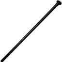 Westbrass D123-62 3/8" x 12" Brass Flat Head Toilet Riser Supply Line, Matte Black