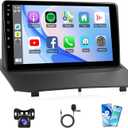 Car Play Radio for Ford Fiesta 2009 2010 2011 2012 2013 2014 Stereo, 9inch IPS Touch Screen for Ford Fiesta CarPlay Android Auto Car Stereo Android Unit Bluetooth GPS FM Backup Camera Split-Screen