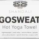 Shandali GoSweat Non-Slip Hot Yoga Towel with Super-Absorbent Soft Suede Microfiber in Many Colors, for Bikram Pilates and Yoga Mats. (72.00" x 26.50", Gray)