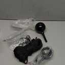 Flagpole Hardware Repair Parts Kit-50 Ft Halyard Rope +3" Black Ball+6" Zinc Alloy Cleat +4 PCS Metal Swivel Snap Clips+Aluminum Alloy Flagpole Truck for 2" Diameter Flag Poles Top