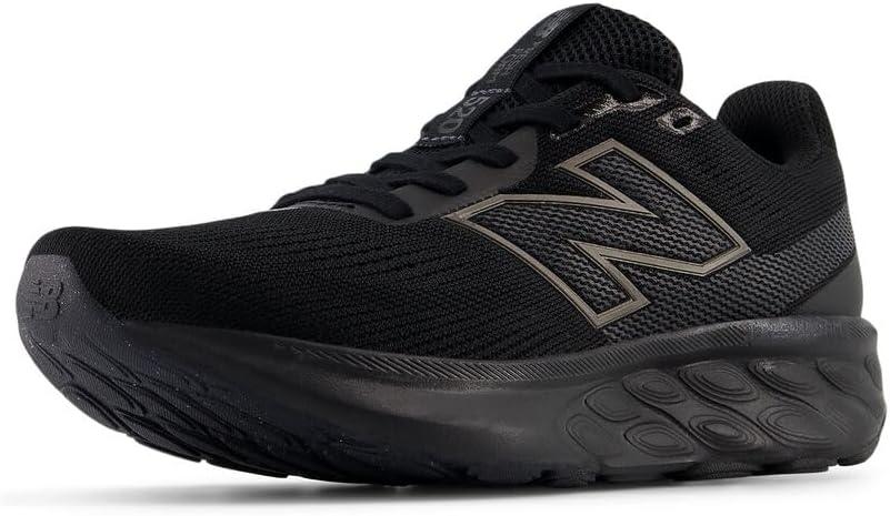 New Balance Women's Fresh Foam 520 V9 Running Shoes (7.5 X-Wide, Black/Black/Black Metallic)