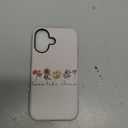 Compatible with iPhone 16 Matte Case, Love Like Jesus Religious Faith Flower Pattern for Girl Full Body Design Soft Silicone Drop Shock Scratch Protection