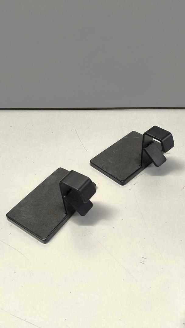 ARCHCRTC Christmas Stocking Holder for Mantel Fireplace Metal Stocking Hangers Hanging Hooks Heavy Duty Weighted Stocking Holder Bases for Xmas Shelf Fireplace Stair Decor (2, Black)