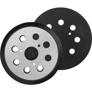 2 Pack 5" 8 Hole Hook & Loop Replacement Orbital Sander Metal Pad Compatible with DeWalt DW420 DW421 DW422 DW423 DW426 D26451 Random Orbital Sander Part 151281-08 & DW4388 (3 Screw Holes)