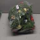 Christmas Garland with Lights, Prelit Christmas Garland Battery Operated Christmas Wreath with Pine Cones, Red Berries, Artificial Xmas Garland for Mantle, Fireplace, Stairs, Outdoor Decorations