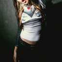 Hafailia Long Sleeve Shirts for Women - Casual Y2K Printing Crop Tops Crewneck Slim Fit T-Shirt Tees White S (S)