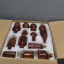 Liengoron Bud Vase Set of 30 in Bulk Amber Glass Bud Vase 30 Pack Bud Vases for Centerpieces Vintage Amber Mini Flower Vases for Home Centerpieces Wedding Decorations