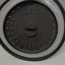 12" Microwave food Cover & Mat,Large Vented Collapsible Splatter Guard dish Plate lid & Silicone Round Kitchen mat