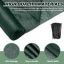 90% Shade Cloth 6 x 150 ft Green Shade Cloth Roll for Covering Garden Mesh UV Resistant Net with Ties for Patio Outdoor Greenhouse Fence Flower Plant Cover Canopy