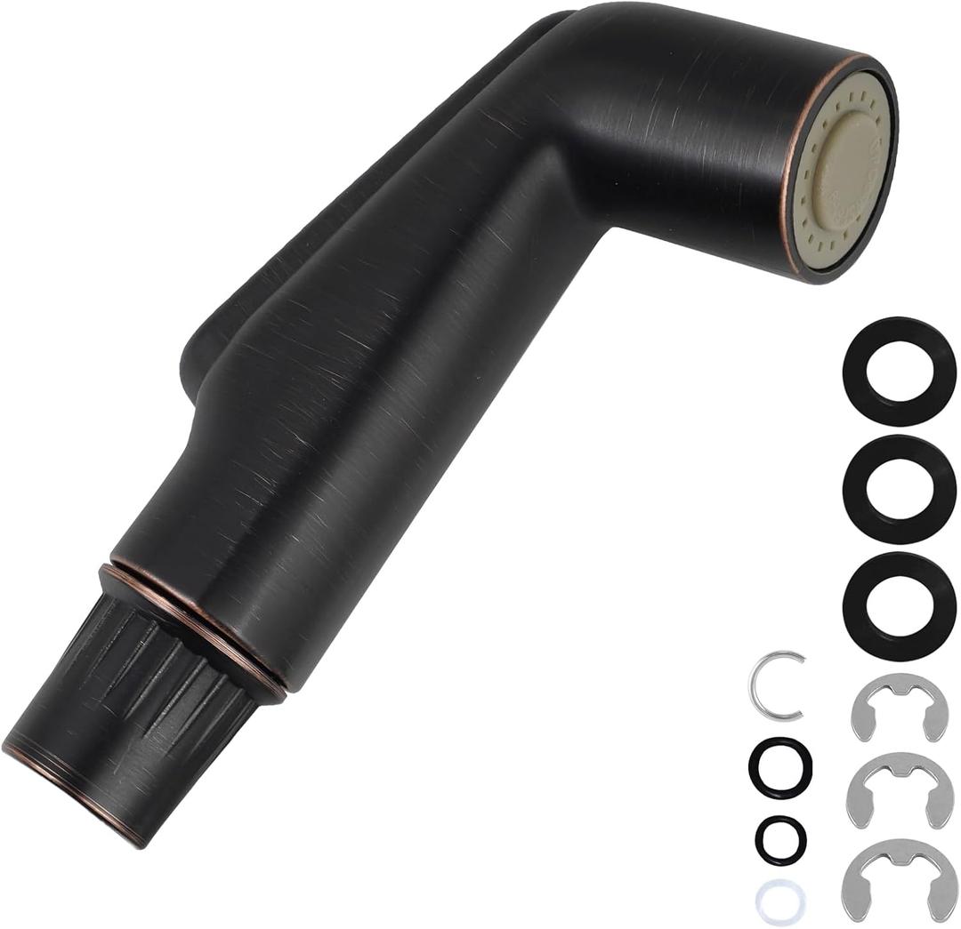 Hygie Rinse Universal Fit Kitchen Sink Spray Attachment, Kitchen Sink Side Sprayer Head Compatible with Delta, Moen, Kohler and Other OEM Brands Spray Head, Oil Rubbed Bronze