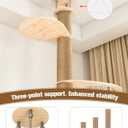 YOCAN Floor to Ceiling Cat Tree, Height Adjustable 90.5110" Tall Cat Tower, Tension Mounted Vertical Cat Climbing Pole for Indoor Cats, Heavy-Duty Space-Saving Cat Furniture