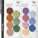 Mr. Pen- Round Transparent Sticky Notes, 1.1” Diameter, 14 Pads, 560 Sheets, Colorful, Water-Resistant See-Through Sticky Notes & Fineliner, Smooth Writing, Note Tabs for Bible Journaling, Studying