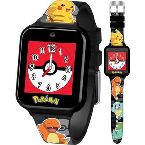 Pokemon Kids Smartwatch - Interactive LED Screen Watch with 10 Custom Watch Faces, Games, Camera, Alarm, Step Tracker & More - Fun Tech Gift for Boys and Girls - Fits Wrists 5.5'' to 8.0"