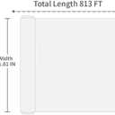 Plastic Food Wrap- 800 SQ. FT. BPA-Free, Includes Optional Slide Cutter, Extra Cling And No Mess, Clear