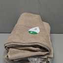 Belizzi Home 4 Pack Bath Towel Set 27x54, 100% Ring Spun Cotton, Ultra Soft Highly Absorbent Machine Washable Hotel Spa Quality Bath Towels for Bathroom, 4 Bath Towels Tan