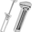 2pcs Compact Titanium Multi-Tool, Mini Keychain EDC Tool with Adjustable Wrench & Bottle Opener for Everyday Carry, Outdoor Camping, Hiking & Emergency Prep