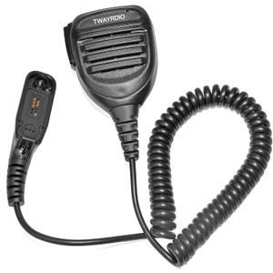 TWAYRDIO Multi-pin Walkie Talkie Speaker Mic, Compact Shoulder Microphone for Motorola Radios XPR6100 XPR6350 XPR6550 XPR7350 XPR7550 APX900 APX1000 APX4000 APX6000 APX7000 APX8000