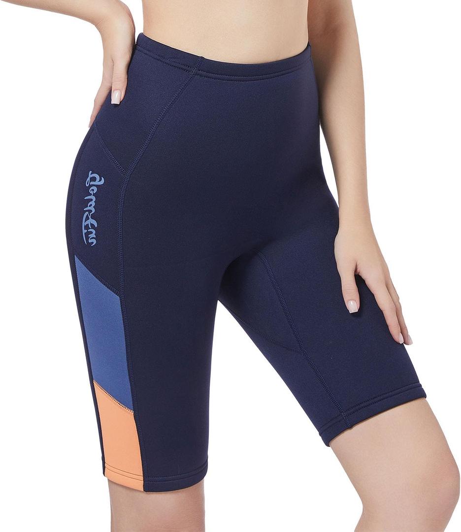 GoldFin Wetsuit Shorts for Women, 2mm Neoprene Short Wetsuit for Water Sports Surfing Diving Swimming Kayaking XL