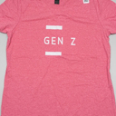 Gen Z T-Shirt Pink Small Size Women's