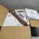 36 inch Flush Mount Ceiling Fans with Lights,Remote Control,Wall Switch,Solid Wood Blades,Dimmable,Reversible,Noiseless, Low Profile Black Ceiling Fan for Bedroom Patio Indoor/Outdoor