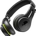Skullcandy Icon ANC Wireless On-Ear Bluetooth Headphones, Active Noise Cancelling, 60 Hours Battery, Sweat Water Resistant, Foldable Durable Travel Ready, Microphone for iPhone Android - True Black