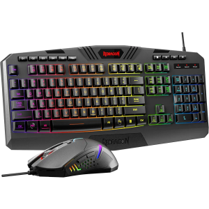 Redragon S101-3 PRO Gaming Keyboard and Mouse, RGB Backlit Programmable Keyboard Mouse with Software, Independent Macro Record Keys, Value Combo Set, New Update Version