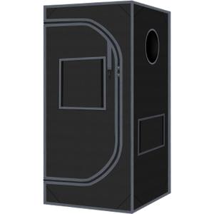 24"x24"x55" Grow Tent for Indoor Plants 600D Mylar Hydroponic High Reflective GrowTents for Plant Fruit Flower Veg Growing