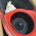 O-Cedar EasyWring Microfiber Spin Mop, Bucket Floor Cleaning System, Red, Gray, Standard