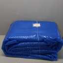 Spa Depot Thermo-Float 16-mil 7ft x 7ft Hot Tub Bubble Cover Floating Spa Blanket - trimmable Heavy-Duty Insulating Solar Heating