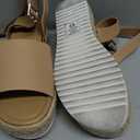Soda Topic Open Toe Buckle Ankle Strap Espadrilles Flatform Wedge Casual Sandal, Size 8.5