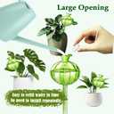 4 Pack Self Watering Planter Insert,Plant Watering Devices Plant Watering Globes for Indoor Plants,Easy Plants Live Houseplants Self Watering Plant Accessories Indoor Items for Plant Lovers - Green