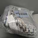 HelloTree Area Rug for Living Room 5x7 Washable Geometric Moroccan Rug Stripe Farmhouse Bohemian Minimalistic Non Slip Non Shedding Ultra Thin Soft Rug for Bedroom Office DiningRoom Nursery-Blue