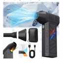 Snow Whiz Led Turbo Blower,Mini Turbo Snow Blower, Snowwhiz Turbos Blower Hand Held,Turbo Breeze Electric Blowers with Led, Air Duster Cordless Cleaner for Car,Home,Keyboard,Computer