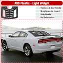 Window Louvers for Dodge Charger 2011-2023, Lambo Style Rear Windshield Sun Shade Cover for SXT GT R/T Scat Pack SRT Hellcat Widebody Redeye Daytona All Weather ABS (Carbon Fiber)