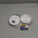 2 Pack Smoke and Carbon Monoxide Detector,Smoke Detector Carbon Monoxide Detector Combo with Batteries,Fire Alarm Smoke Detector with Test Button and Digital Display