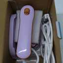 Travel Steamer Iron for Clothes Mini - Portable Ironing Machine Travel Small Size Portable Steamer Travel College Dorm Home Essentials Steamer for Clothes(Purple) (6.1*3*4.2 in)