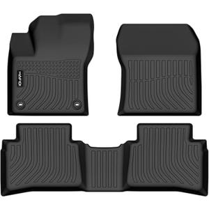 HAFIDI Floor Mats Fit for 2016-2022 Toyota Prius & Prius Prime (Not for Prius c &Prius v), All Weather Protection TPE Anti-Slip Automotive Prius Floor Liners, Fits 1st & 2nd Row Full Set, Black