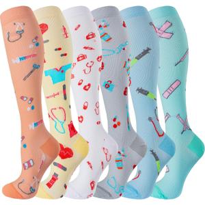 Bropite Compression Socks for Women & Men Circulation-Support Knee High Socks 20-30 mmhg-Best for Running,Medical,Nurse,Travel, Size: Small-Medium