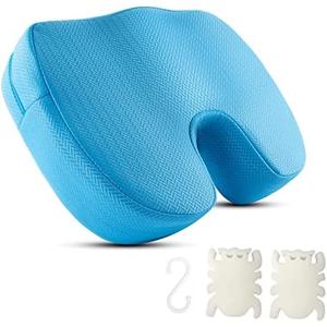 Joe & JoseRin Weighted Hot Tub Booster Seat, 15 x 12 x 5 Inches - 3D Air Mesh Thick Soft Bath Seat with Non-Slip Micro Dot Bottom and 5 Weighted Sections - Quick Dry Bath Accessories, Blue