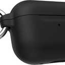 Speck Products Presidio W/Soft Touch for Airpods Pro 2nd/1st Generation Case, Black/Bright Silver