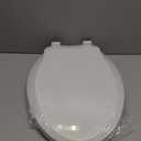 JINGZE Elongated Toilet Seat Slow Close, Quiet Toilet Seat Cover with Never Loosen Durable Toilet Seat Lid Easy to Install & Clean, Polypropylene (PP), White