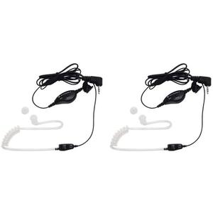 Motorola 1518 Surveillance Headset with PTT Mic, Black, White