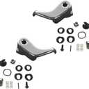 TRQ Front Driver and Passenger Side Vent Window Crank Handle Compatible with 1980-86 Chevy GMC C/K 20 30 2500 3500 1975-93 Chevy GMC G10 G20 G30 Van 1980-91 3500 P30