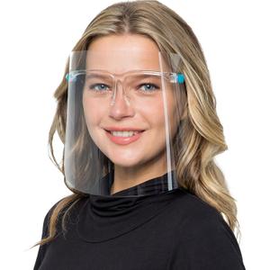 Face Shields Set with 6 Reusable Glassesand and 12 Replaceable Anti Fog Shields for Man and Women to Protect Eyes and Face