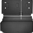 Cargo Liner and Backrest Mat for Chevy Traverse 2024 2025 2026 (7/8 Seats) - Custom Fit All Weather Trunk Mat Seat Back Cover Car Interior Accessories Protection Rear Cargo Mat