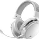 ATK N9 Gaming Headset for Xbox Series X|S, PS5, PC & Switch, Stereo Gaming Headphones with Detachable Noise-Canceling Mic,3.5MM Wired/2.4G/Bluetooth (N9 Pro/White)